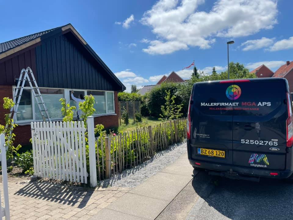 Udendørs malerarbejde