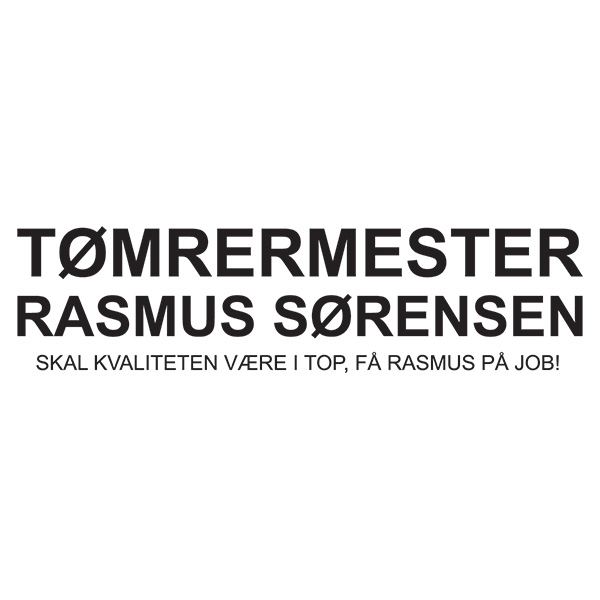 Tømrermester Rasmus Sørensen
