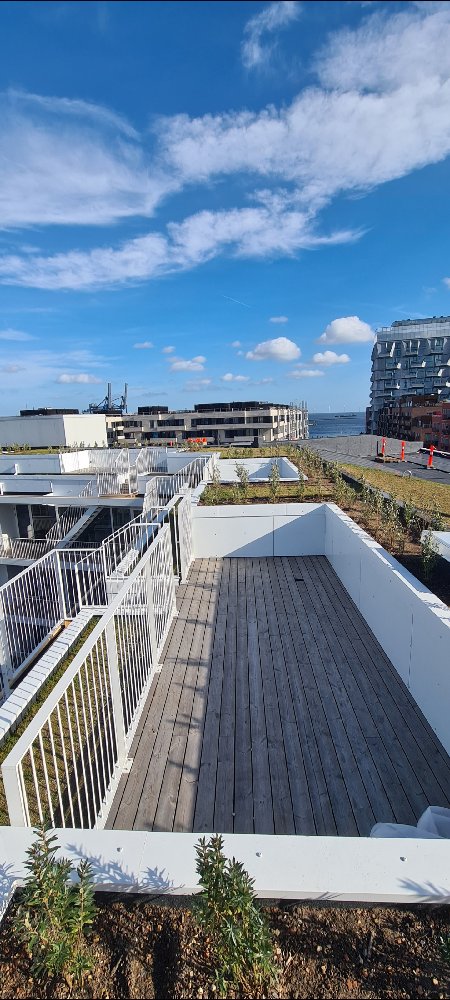 Alu montering på hele Stubkaj luksus hotel Nordhavn 
