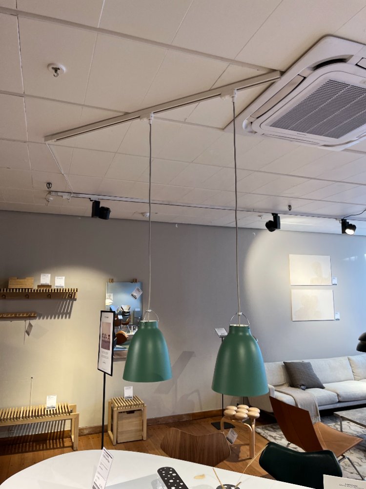 Udstillingslys i butik